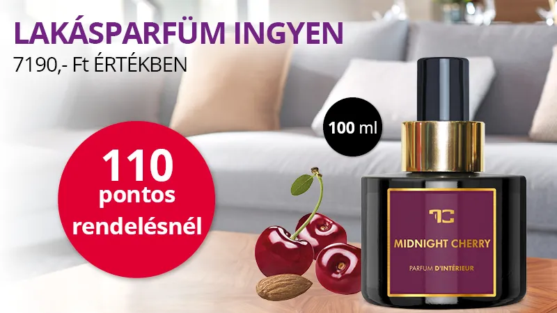 AJÁNDÉK a rendeléshez 🎁 lakásparfüm MIDNIGHT CHERRY